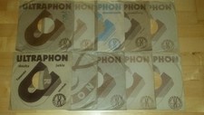 10 Hüllen COVER  Schellackplatten ULTRAPHON Schellack ORIGINAL 25cm Grammophon