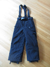 Kinder Skihose / Schneehose 116 mit Schneefang schwarz TOP**