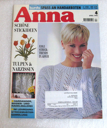 Handarbeitsheft anna burda - handarbeitsheft,