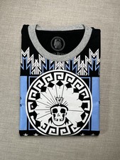 Last Kings Cotton Tee schwarz blau weiß T-Shirt All Over Print Herren M [146]