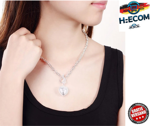 925 silber kristall - 925, herz