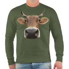 Herren Pullover Lustiges Kuh