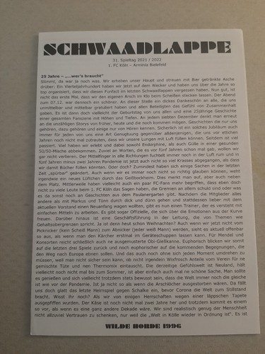 Fanzine ultras flyer - fanzine,