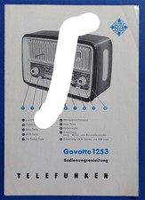 Telefunken gavotte 1253 - telefunken,