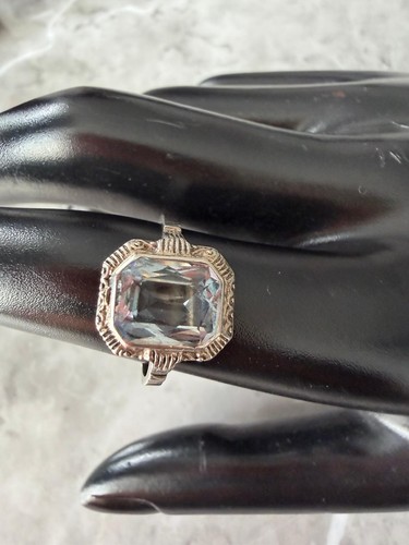 Aquamarin ring silber 830er - aquamarin,
