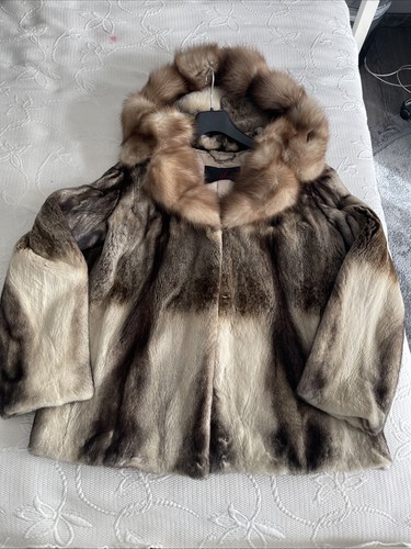 Nerzjacke geschoren braun - m/l,