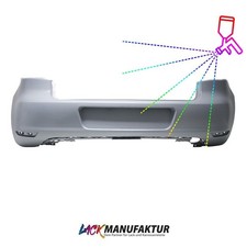 LACKIERT Heck Stoßstange