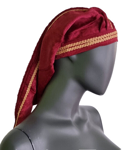 Mittelalter larp haube brokat - ,