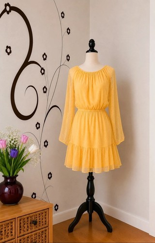 Chiffonkleid leuchtend - chiffonkleid,