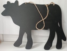 Kuh HolzSchild Tür Tafel Beschreibbar  Deko Rustikal Bauernhof Tier