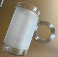 Ikea Droppar Aufbewahrungsglas Glas und Edelstahl Mattiert 1,7l