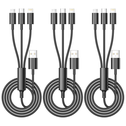 Multi usb kabel 3pack - kabel, [1.2m