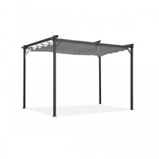 Garten Pergola Pavillon mit einstellbarem Stoffdach - Irda I 2,9x2,9m