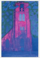 Postcard Piet Mondrian "Church