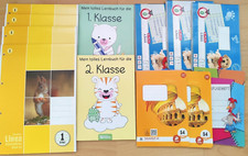 Schulmaterial 1 Kl. Schreibblock Hefte Knette Bleistifte Rechenschieber +mehr