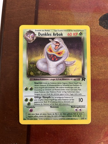 Pokémon dunkles arbok holo - arbok,
