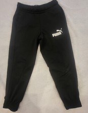 Kindertrainingshose PUMA - gr 116 - schwarz - sehr guter Zustand - mit Bündchen