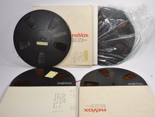 4x REVOX Tonband Kunststoffspulen Reels Set Tonbänder Set