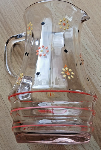 Ddr glas karaffe - glas, krug