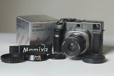 Mamiya 7 + 80mm Objektiv + Gegenlichtblende top Zustand Mittelformat 6x7 Kamera