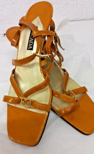 Sandaletten Escada Leder Orange Gr 41
