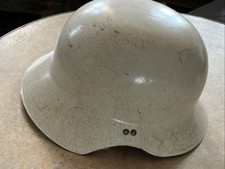 Original Zivilschutz Fiberglas Helm, Alt THW