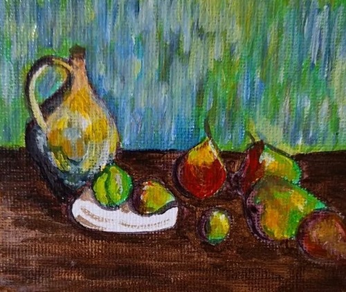 Stillleben krug und - , "stillleben,krug
