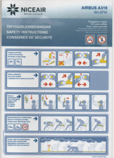 # Safety Card - NICEAIR / North Iceland by Hifly - AIRBUS A319 - 9H-XFW - SELTEN