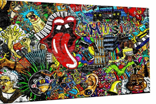 Pop art leinwand zunge - pop,