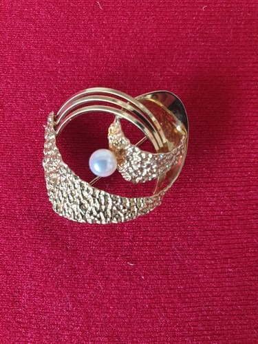 Brosche mit perle amerik - mit,