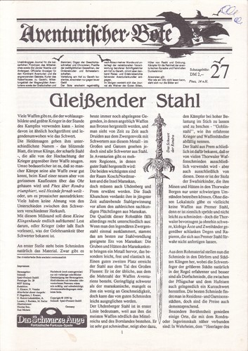 Das schwarze auge - auge, (dsa)