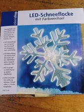 Weihnachts-Deko - LED-Schneeflocke mit Farbwechsel