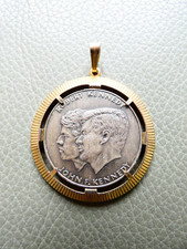 Anhänger Münze, Robert Kennedy John F. USA Los Angeles 1968 Dallas 1963 Liberty