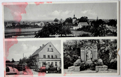 18081 ansichtskarte modelsdorf - ansichtskarte,