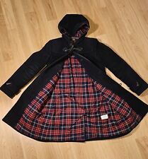 A.P.C. Mantel / Dufflecoat, Damen Größe M, blau mit Karofutter