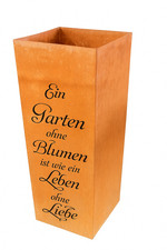 Edelrost Säule Ein Garten