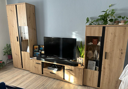 Wohnwand möbel set holzoptik - möbel,