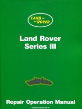 Land Rover Service Manuell Reparatur Shop Serie 3 III Buch Werkstatt Operation