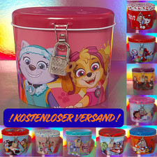 Kinder Spardose mit Schloss Schlüssel - NEU - Auswahl Liste - Sparbüchse Kinder