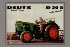 Blechschild 20x30 Deutz D 30 S