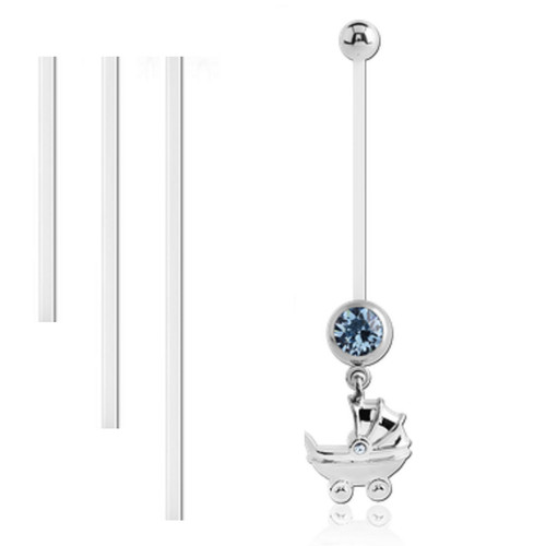 Bauchnabelpiercing komplettset - bauchnabelpiercing,