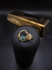 Ring Größe 54 Gelbgold 375 Elegant 9 k Gold zeitlos Topas