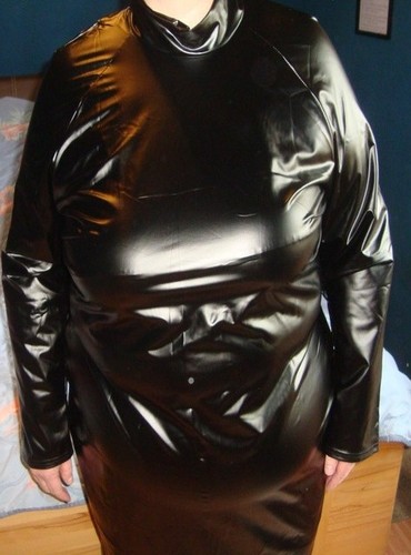 Kleid kunstleder stretchig - pu,