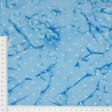 Batik Blau mit weißen Punkten