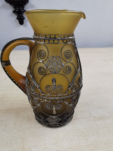 Glas bernsteinfarbe mit - glas,