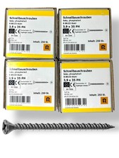 4 Packung Schnellbauschrauben 3,9x35 faserplattenschrauben / Rigips/  H2pal12
