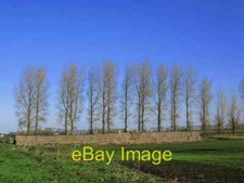 Foto 6x4 Klemme auf verbranntem Fen Brandon Bank die gestapelten Strohballen verstecken th c2007