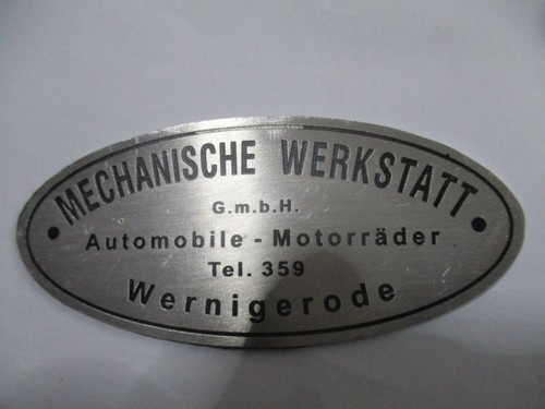 Typenschild schild dkw - dkw, adler