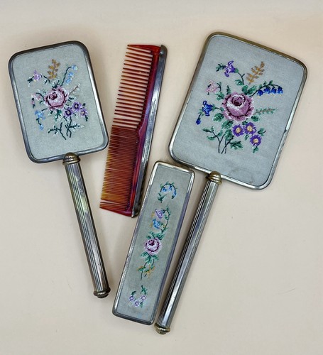 Vintage bestickt schminktisch - vintage,