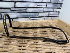 Großer Araber in handgerolltem Leder Show Halfter/Trense - Messing